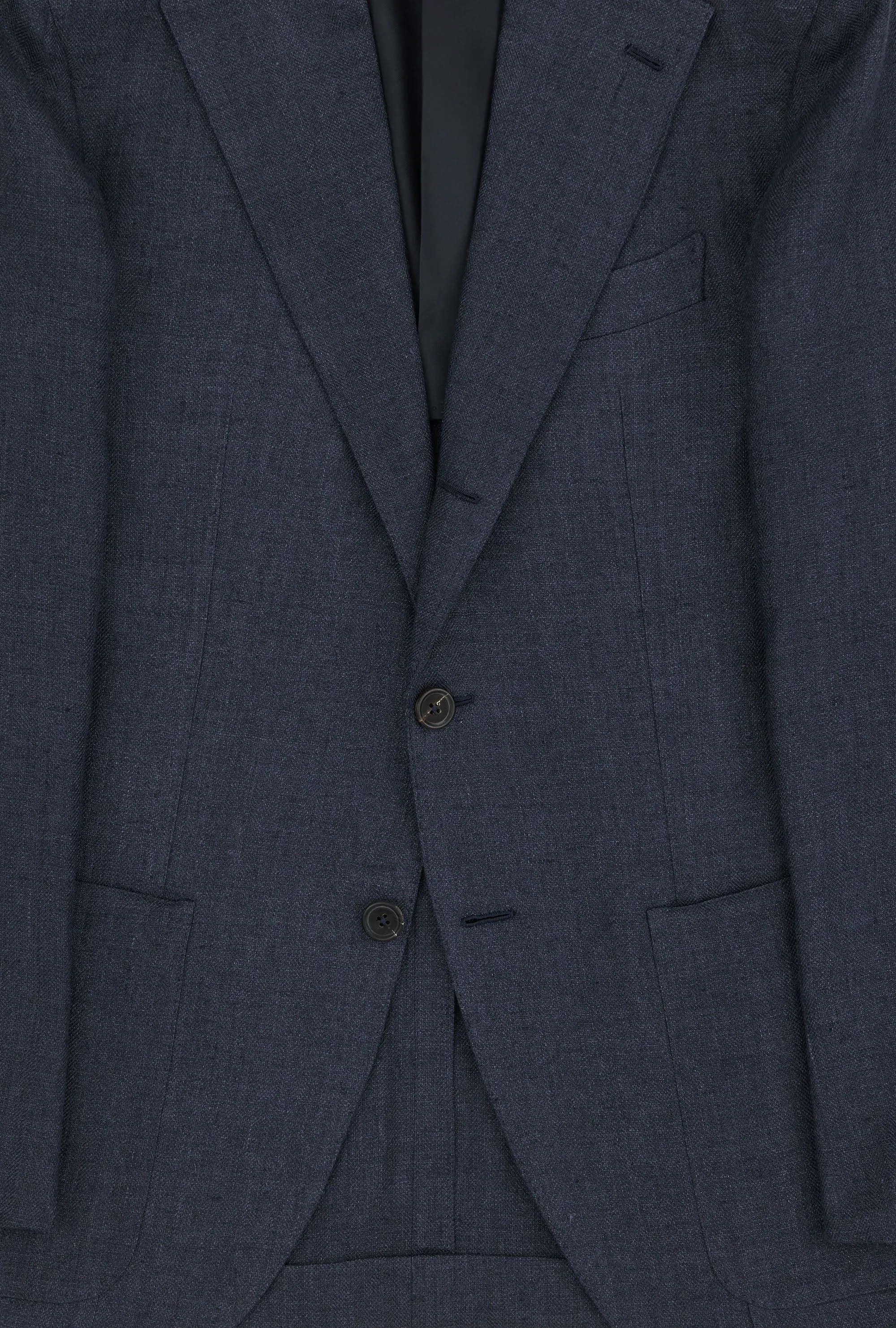 Sport Jacket Silk-Linen Navy Herringbone sold by Anglo Italian product image thumbnail 3