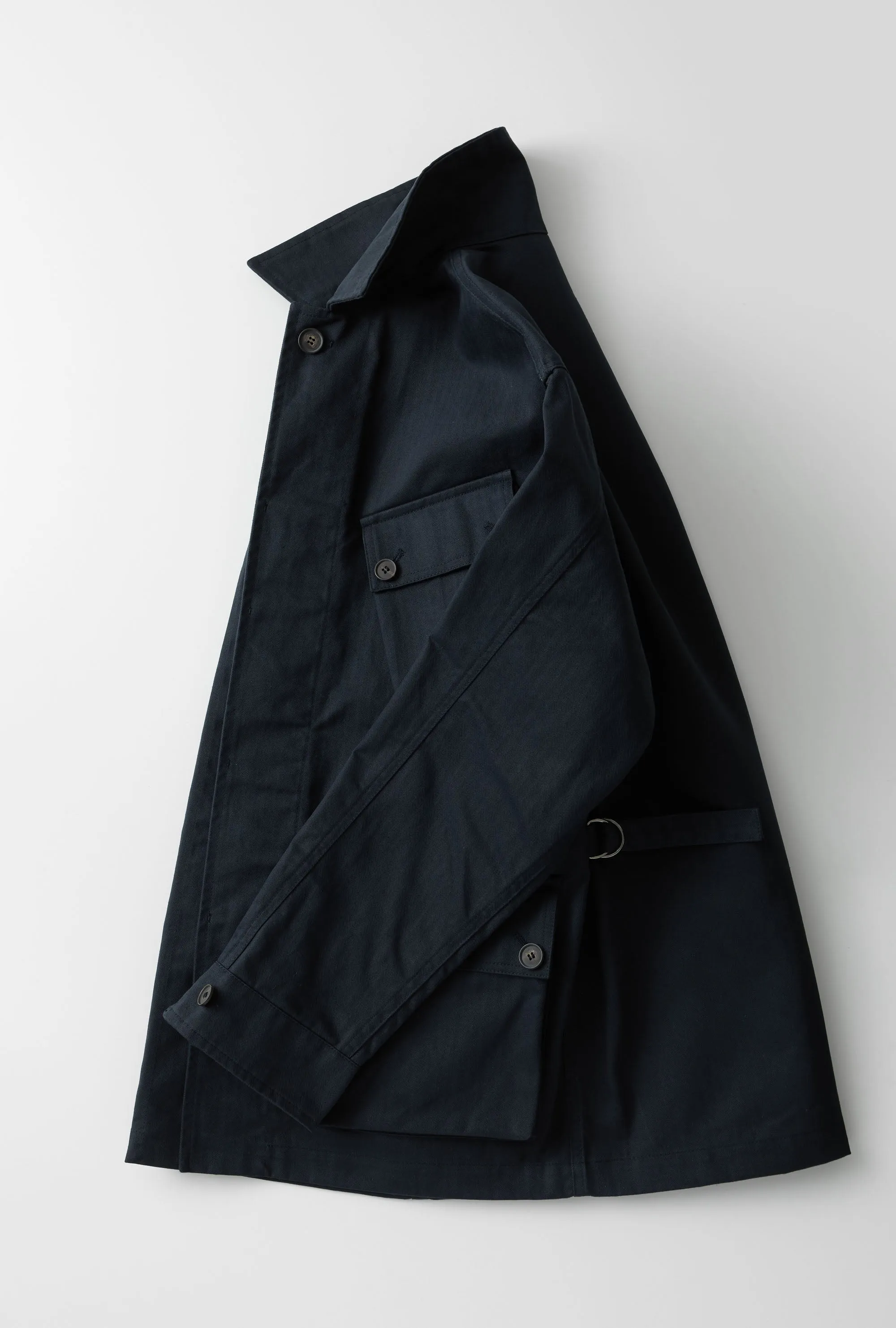 Field Jacket Waxed Cotton Canvas Navy sold by Anglo Italian product image thumbnail 2