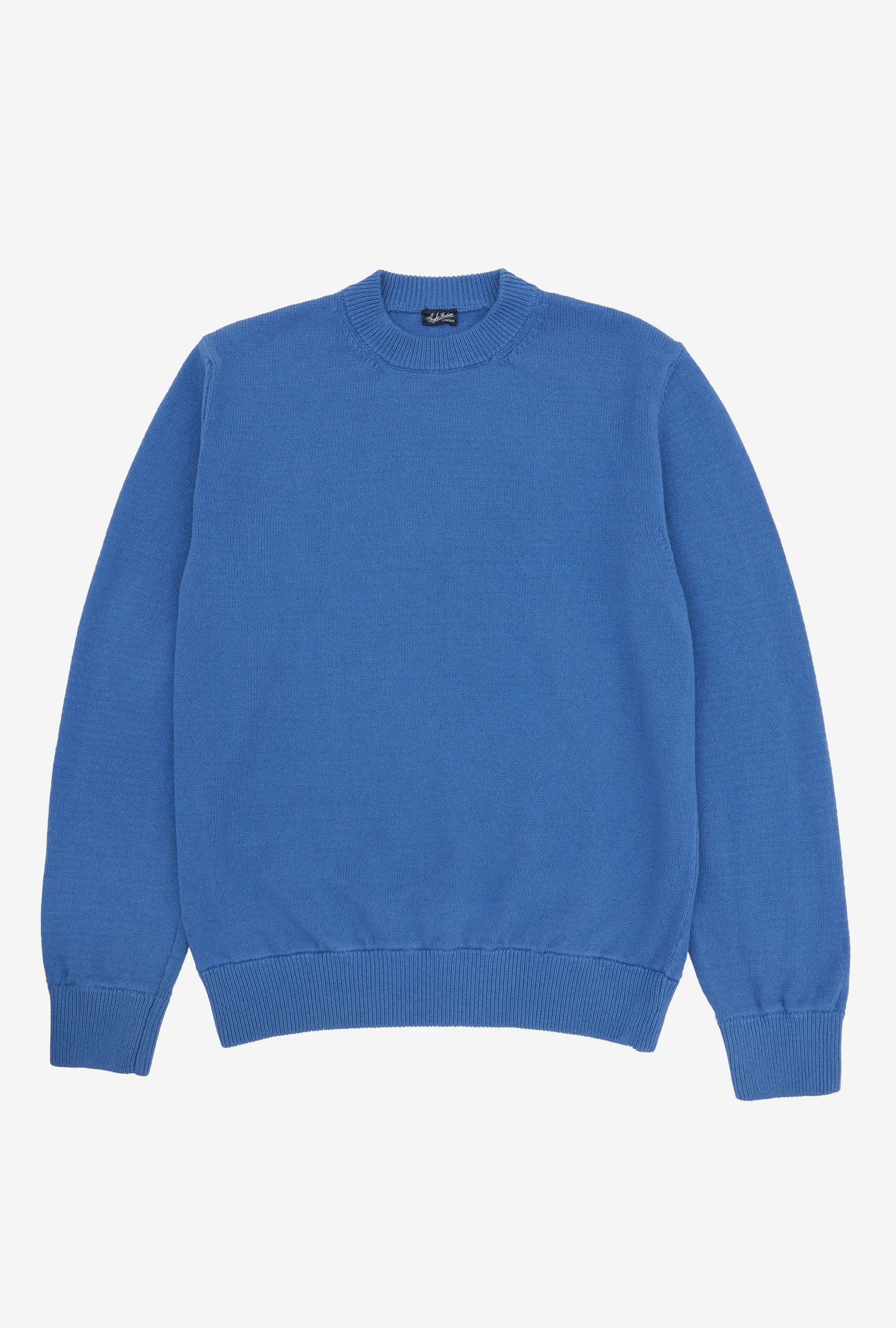 Crewneck Heavy Cotton Cobalt Blue sold by Anglo Italian