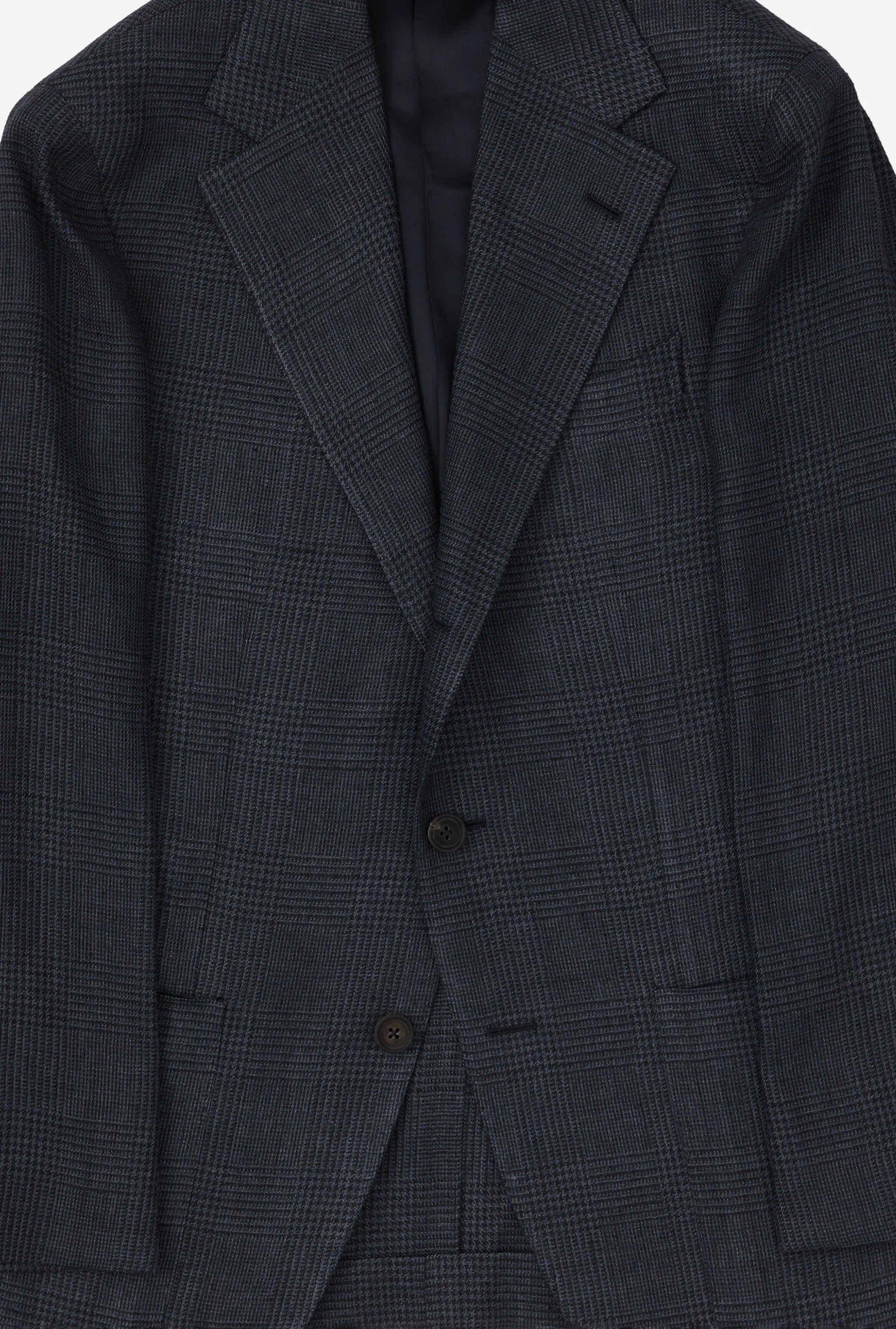 Sport Jacket Silk Linen Navy Glen Plaid sold by Anglo Italian product image thumbnail 5