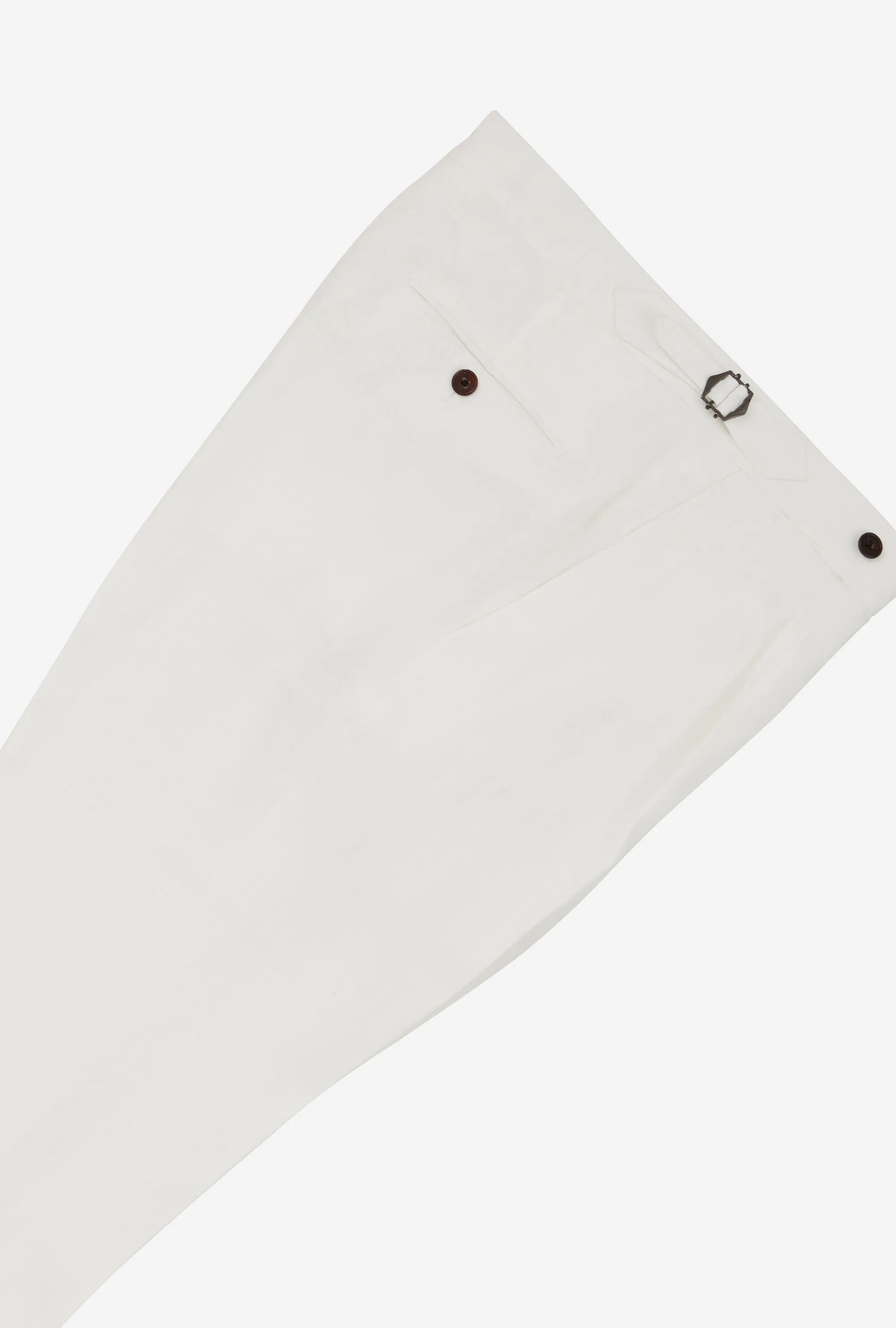 Tailored Trouser Washed Linen White sold by Anglo Italian product image thumbnail 4