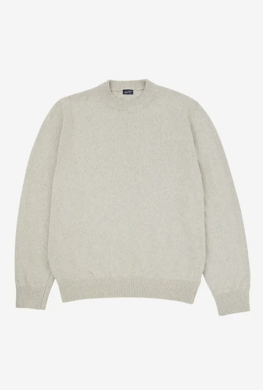 Crewneck Cotton Stone made by Anglo Italian