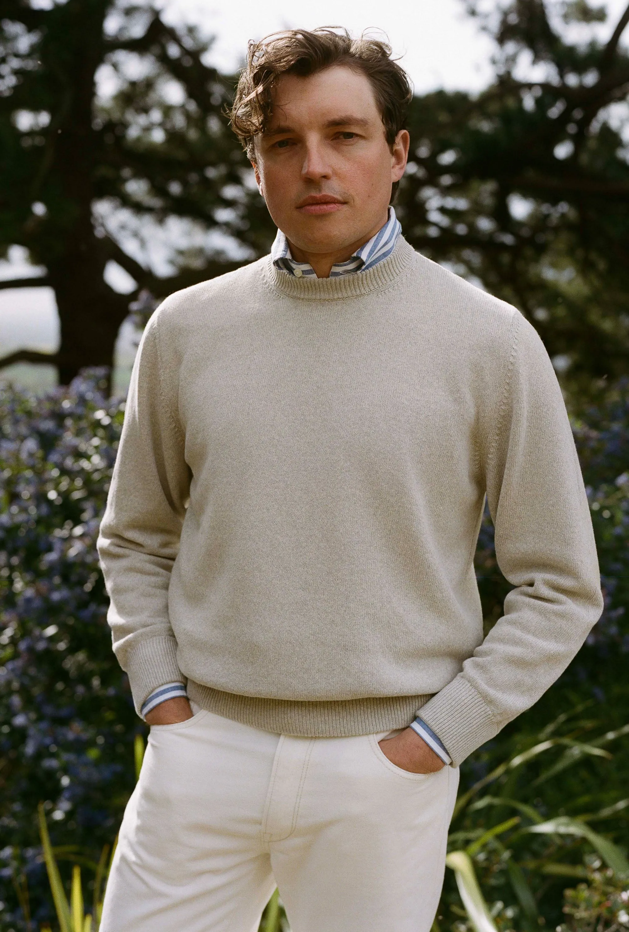 Crewneck Cotton Stone sold by Anglo Italian product image thumbnail 2