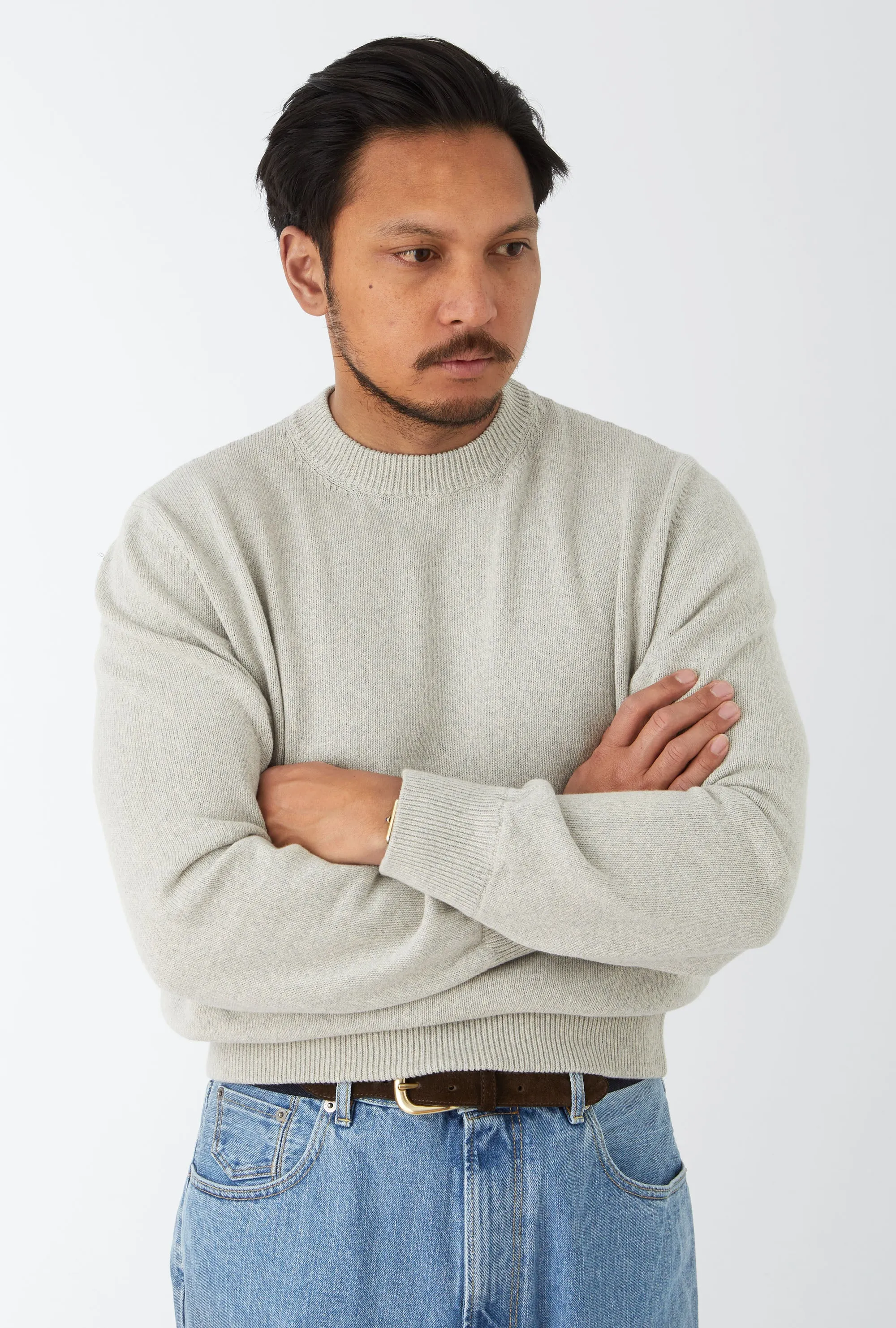 Crewneck Cotton Stone sold by Anglo Italian product image thumbnail 3