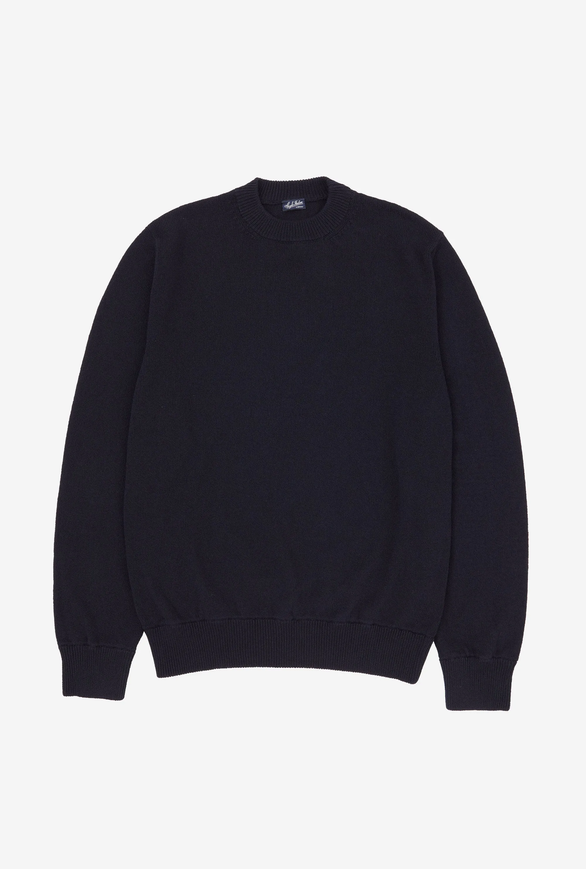 Crewneck Cotton Navy sold by Anglo Italian