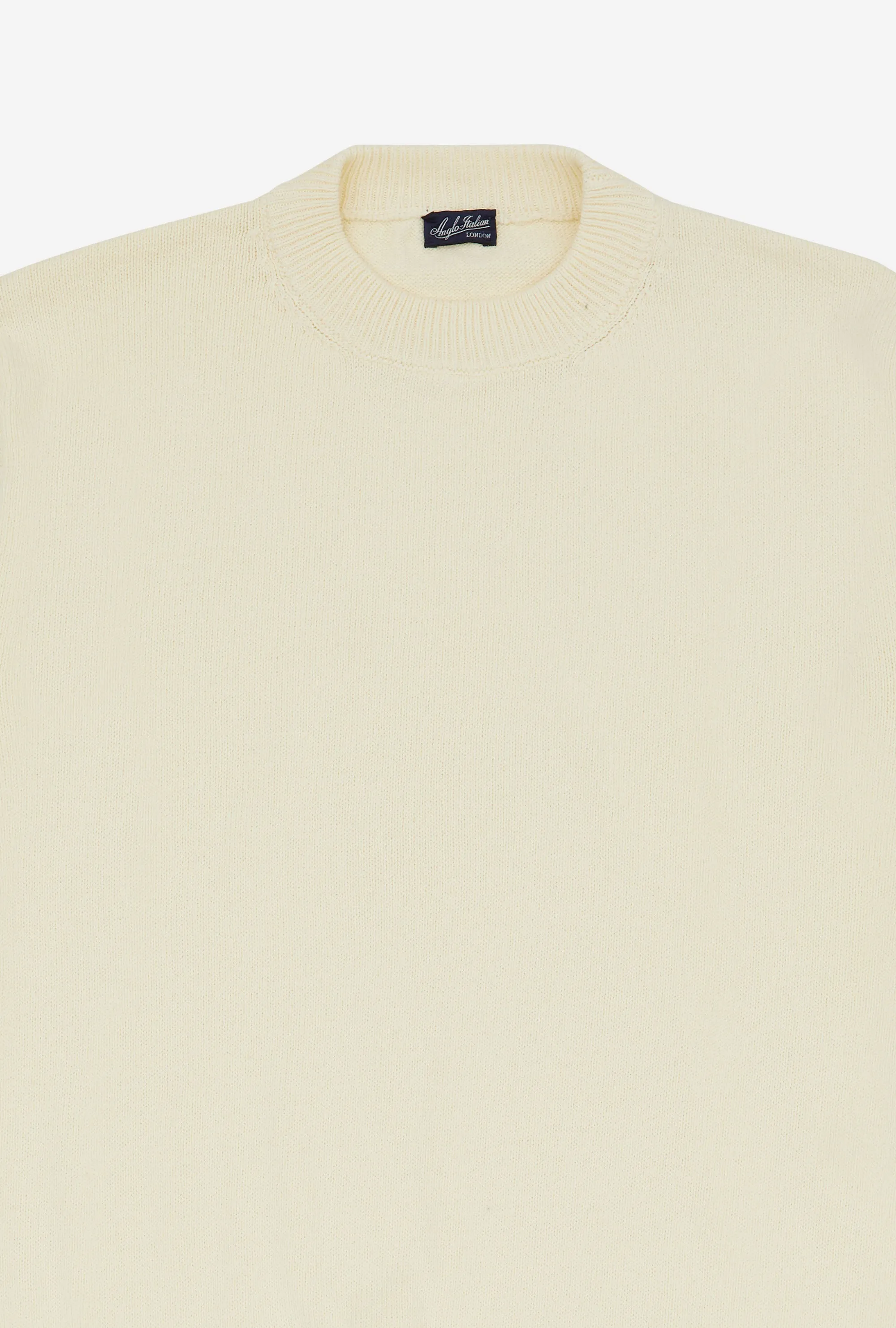 Crewneck Cotton Cream sold by Anglo Italian product image thumbnail 3