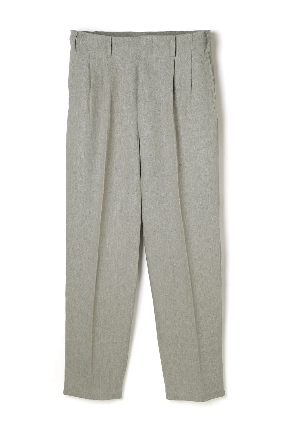 Lot.779 Double Pleats Linen Trousers -Greige- sold by Attractions