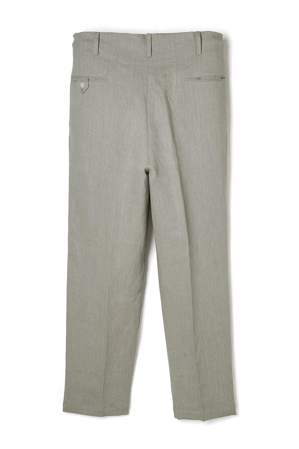 Lot.779 Double Pleats Linen Trousers -Greige- sold by Attractions product image thumbnail 2