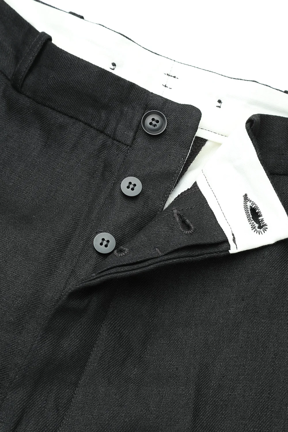Classical Linen Trousers Black sold by Attractions product image thumbnail 3