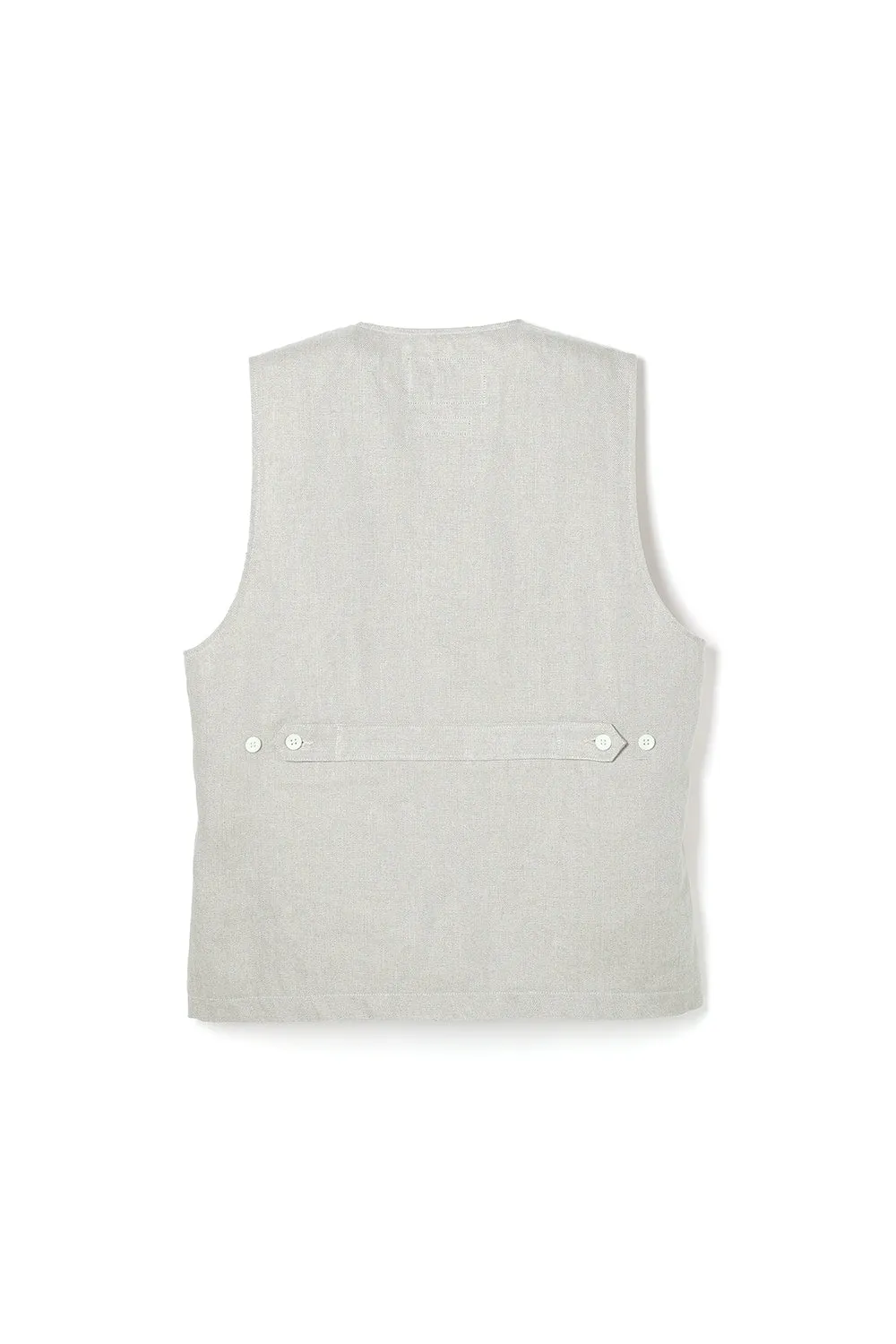 Classical Linen Vest Beige sold by Attractions product image thumbnail 2