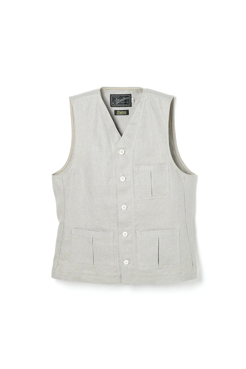 Classical Linen Vest Beige sold by Attractions