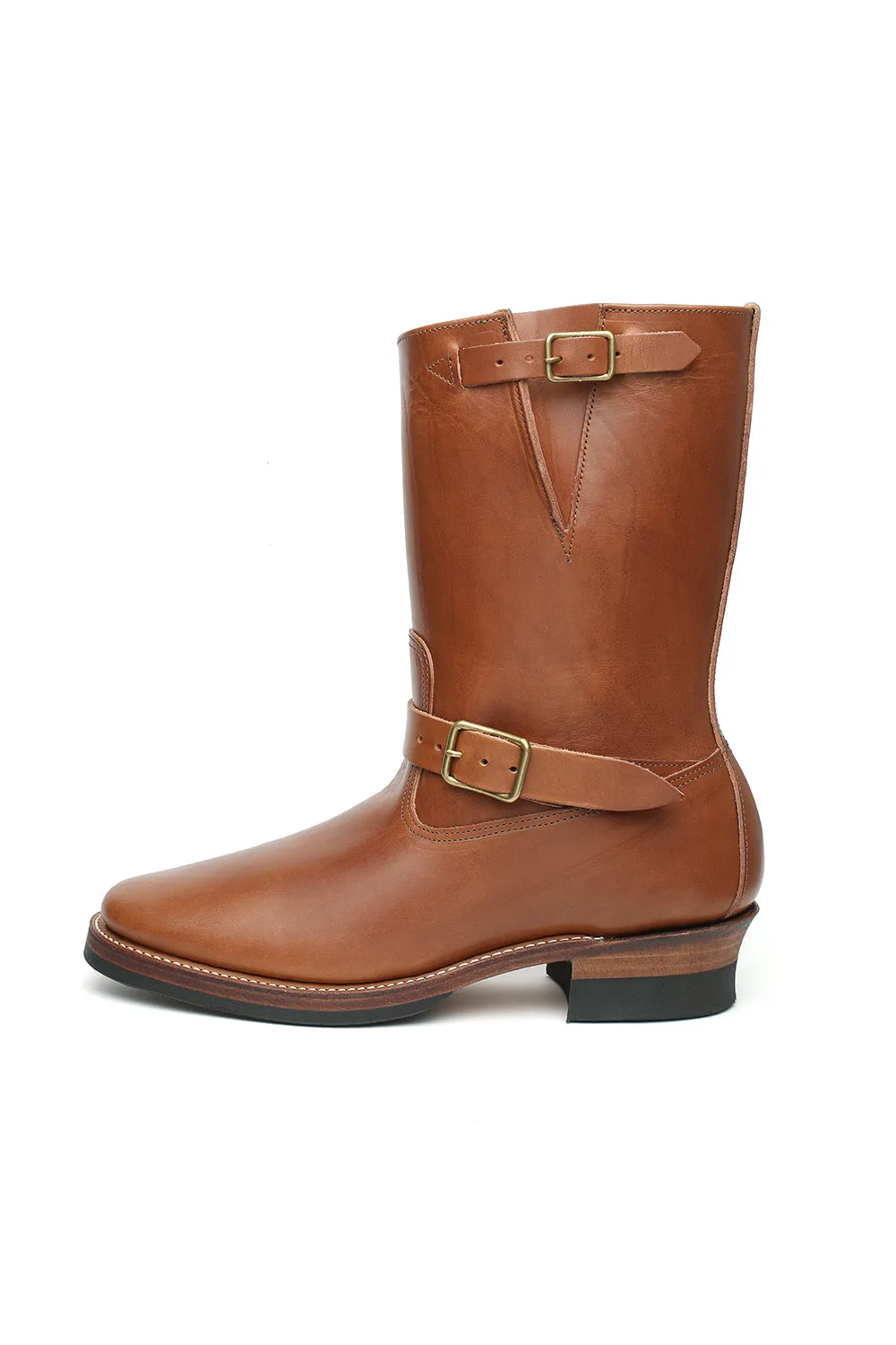 603LTD Horsehide Engineer Boots “The Pioneer” - Heritage Vachetta Double Shoulder Brown×Brass sold by Attractions product image thumbnail 2