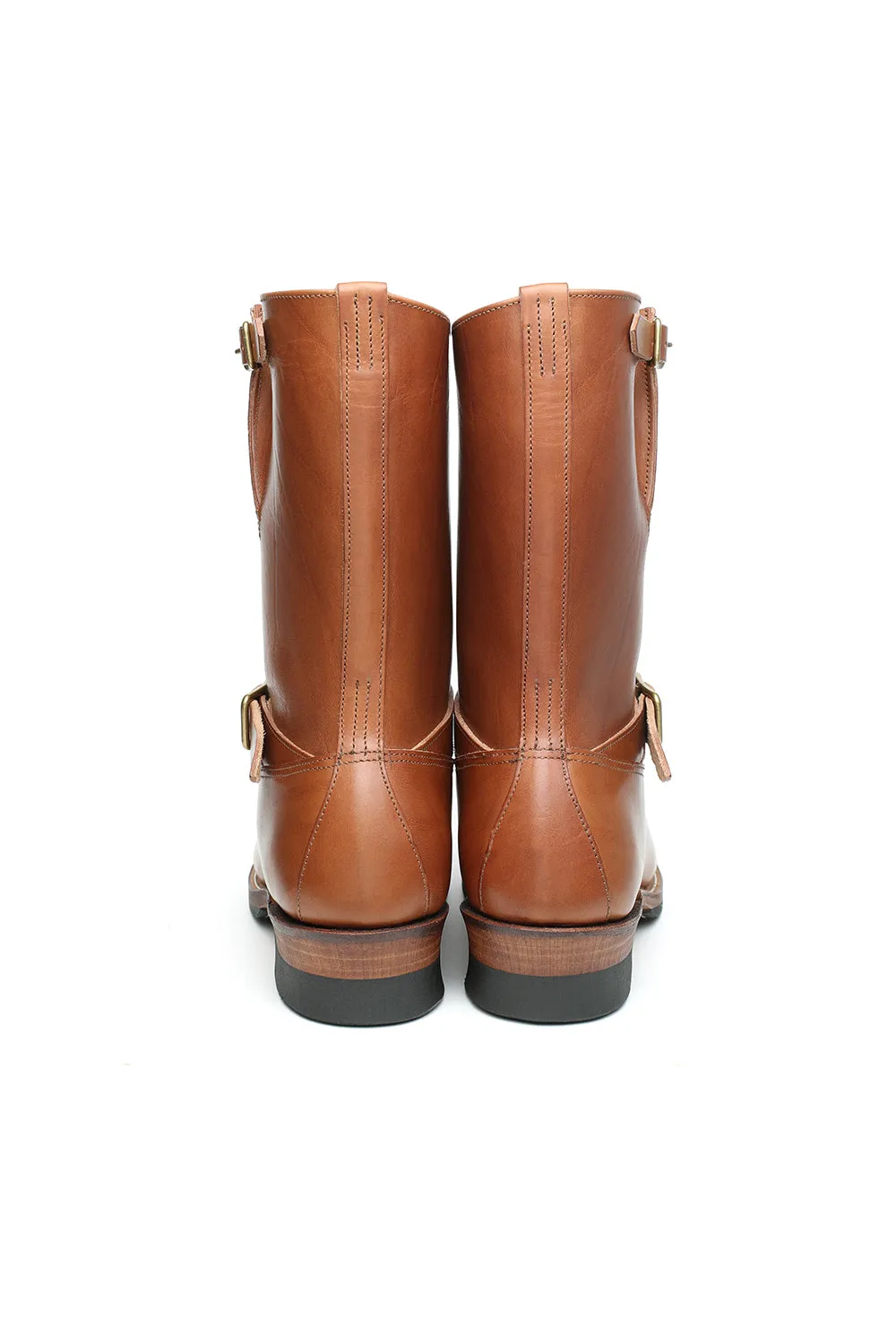 603LTD Horsehide Engineer Boots “The Pioneer” - Heritage Vachetta Double Shoulder Brown×Brass sold by Attractions product image thumbnail 4