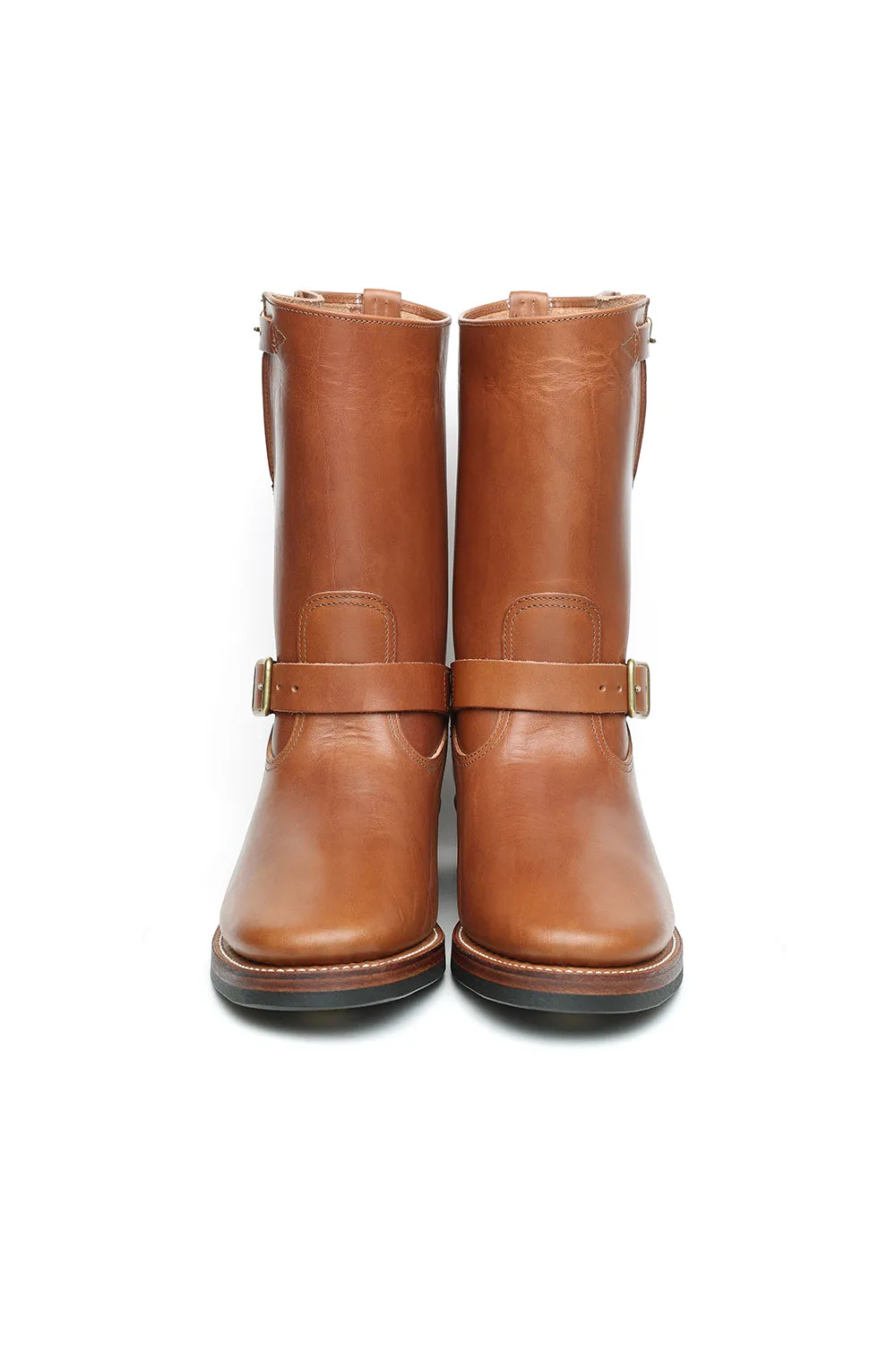 603LTD Horsehide Engineer Boots “The Pioneer” - Heritage Vachetta Double Shoulder Brown×Brass sold by Attractions product image thumbnail 3