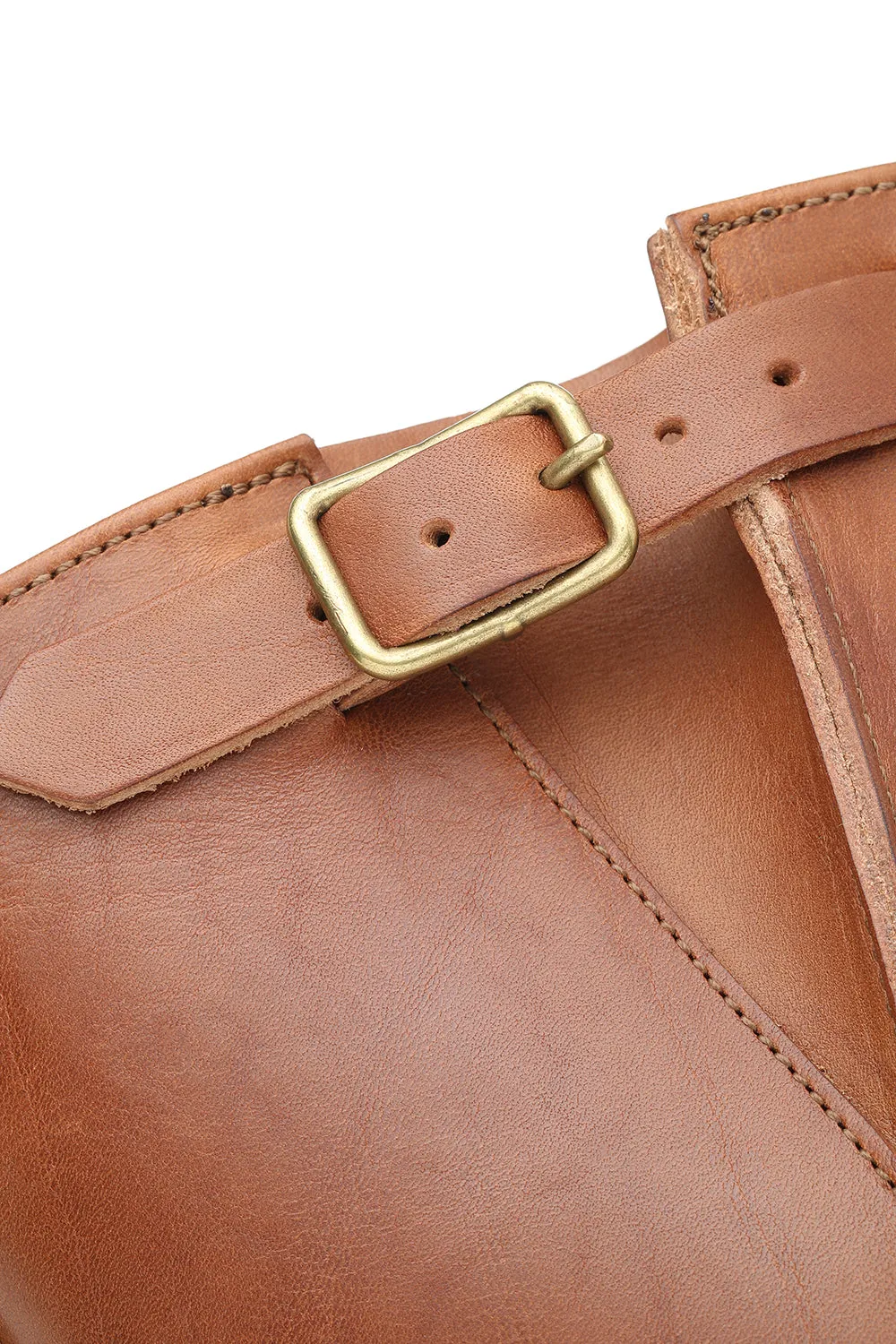 603LTD Horsehide Engineer Boots “The Pioneer” - Heritage Vachetta Double Shoulder Brown×Brass sold by Attractions product image thumbnail 5