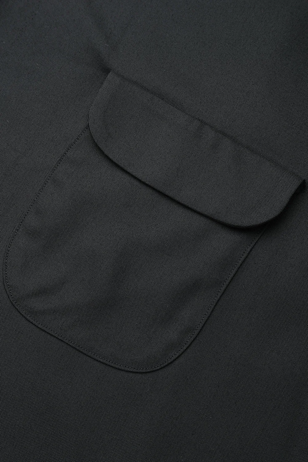 Lot.878 Flap Pocket Rayon Shirt S/S -Black- sold by Attractions product image thumbnail 4