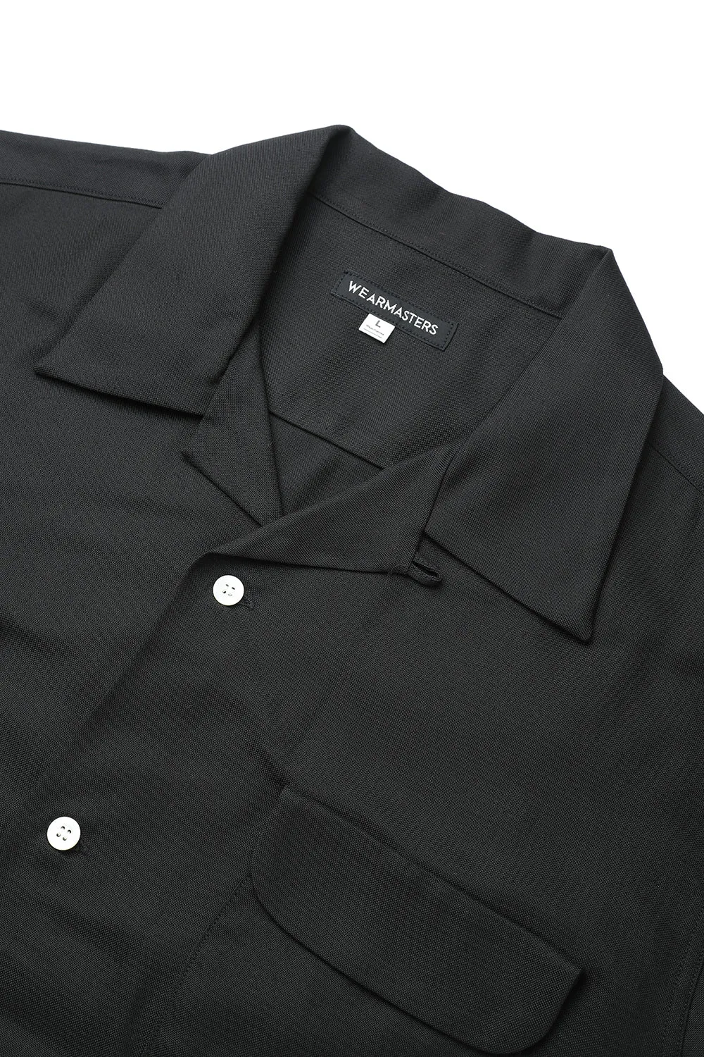 Lot.878 Flap Pocket Rayon Shirt S/S -Black- sold by Attractions product image thumbnail 3