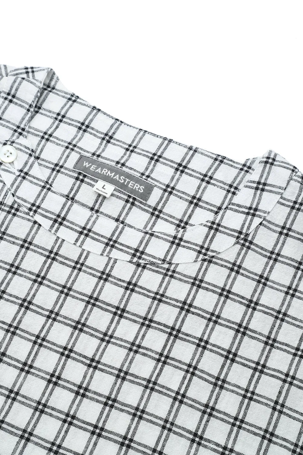 Lot.889 Farmers Pin Check Shirt -White- sold by Attractions product image thumbnail 3