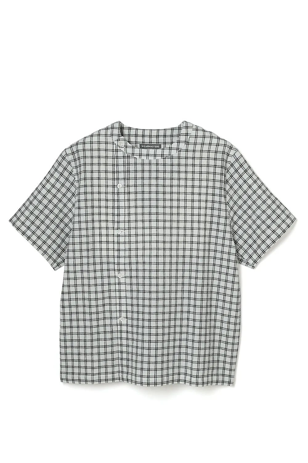 Lot.889 Farmers Pin Check Shirt -White- sold by Attractions