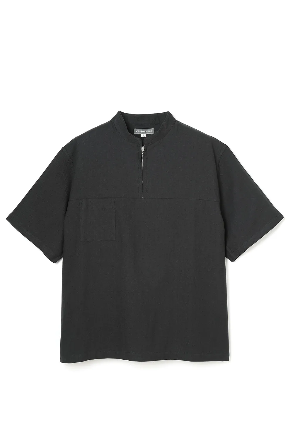Lot.892 Half Zip Shirt -Black- sold by Attractions