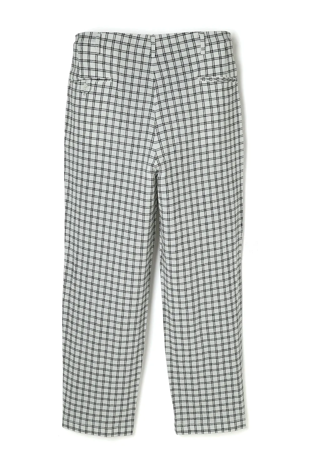 Lot.891 Double Pleats Pin Check Trousers -White- sold by Attractions product image thumbnail 2
