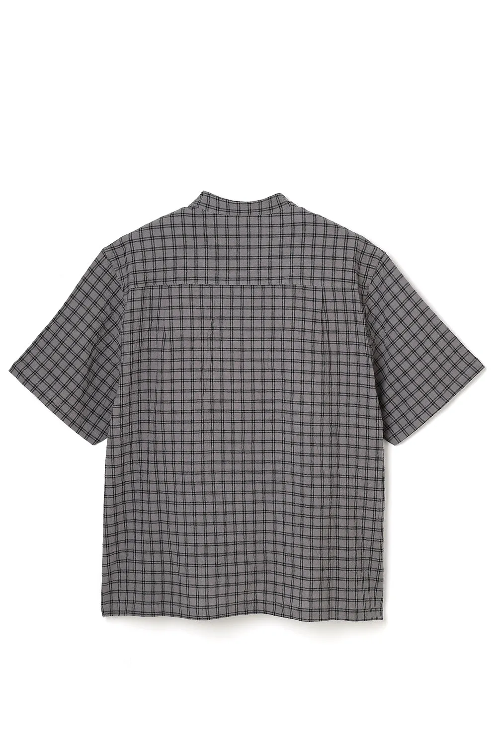 Lot.890 Half Zip Pin Check Shirt -Gray- sold by Attractions product image thumbnail 2