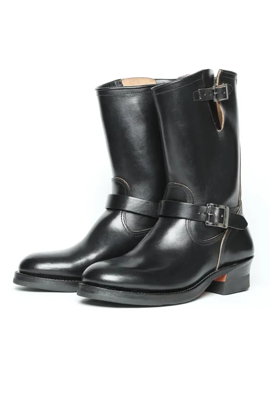 444 Engineer Boots Horsebutt Black made by Attractions