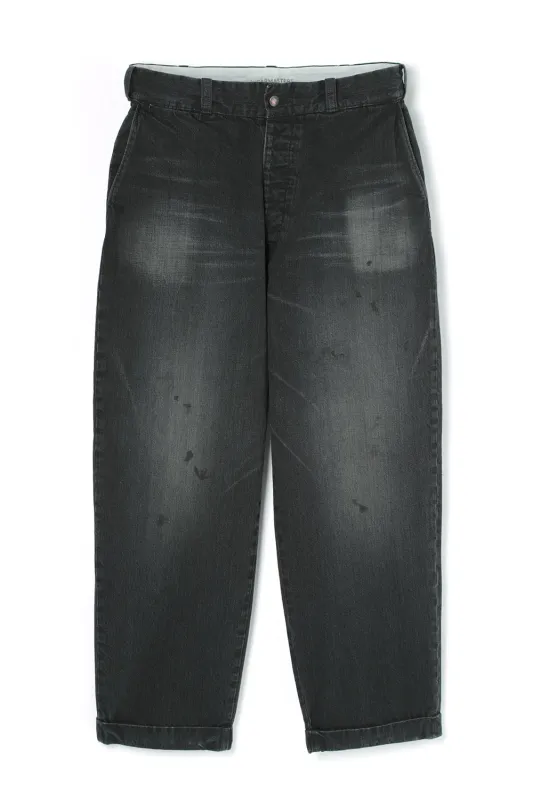 Heritage Denim Trousers Black Vintage Wash made by Attractions