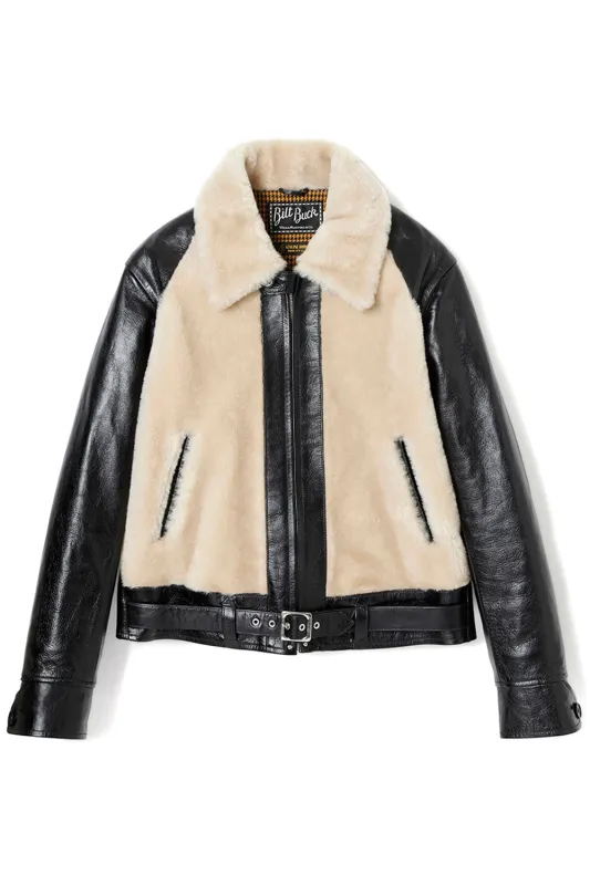 Lot.500 Grizzly Jacket -Black × White- made by Attractions