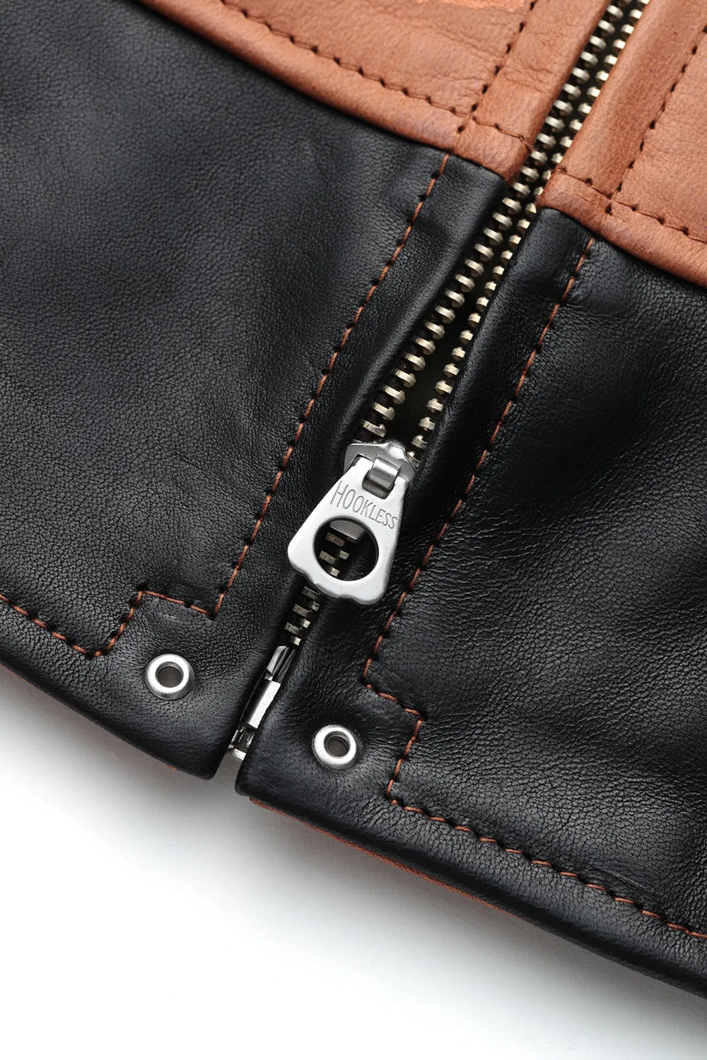 Lot.762 Horsehide A-1 Zip Jacket -Black × Brown- sold by Attractions product image thumbnail 4