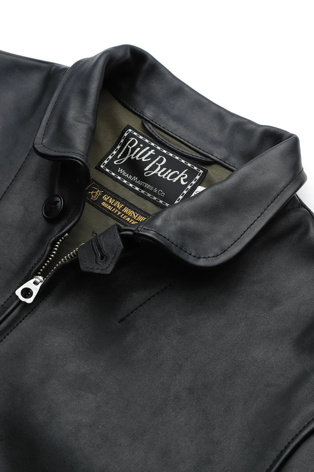 Lot.762 Horsehide A-1 Zip Jacket -Black- sold by Attractions product image thumbnail 3