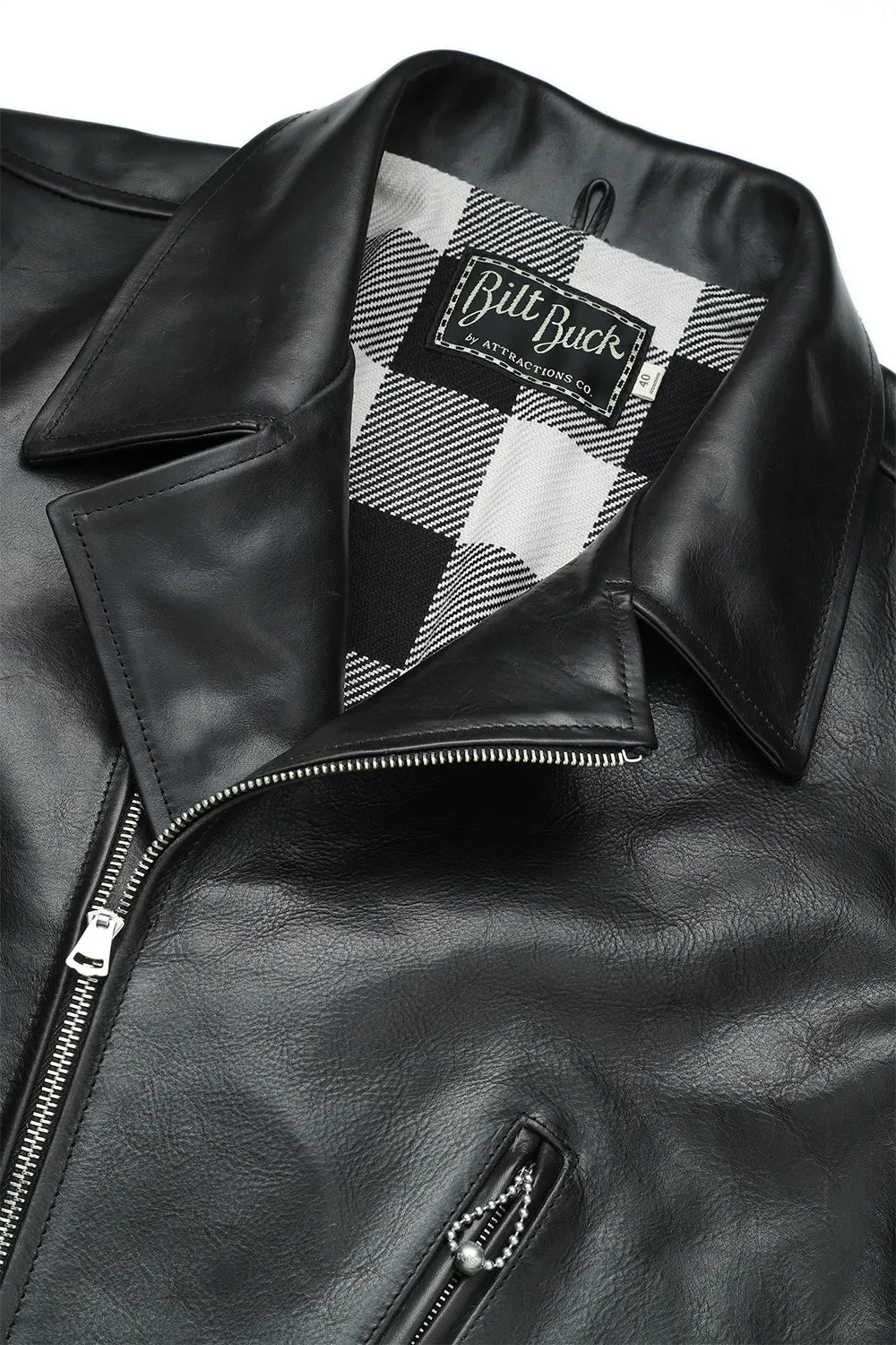 853 "Limited" Ottocento Cowhide Double Flats Jacket sold by Attractions product image thumbnail 3