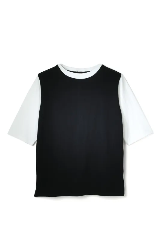 Lot.700 CK 2Tone Tee -Black×White- made by Attractions