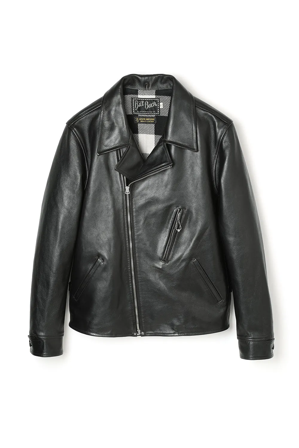 Lot.379 Horsehide Double Flats Jacket Exclusive for Attractions Store sold by Attractions