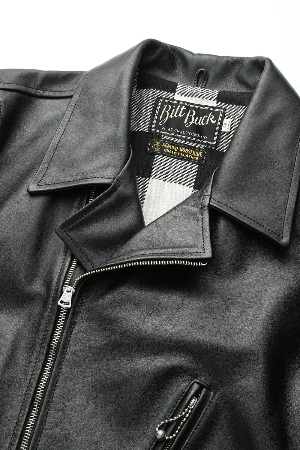 Lot.379 Horsehide Double Flats Jacket Exclusive for Attractions Store sold by Attractions product image thumbnail 3