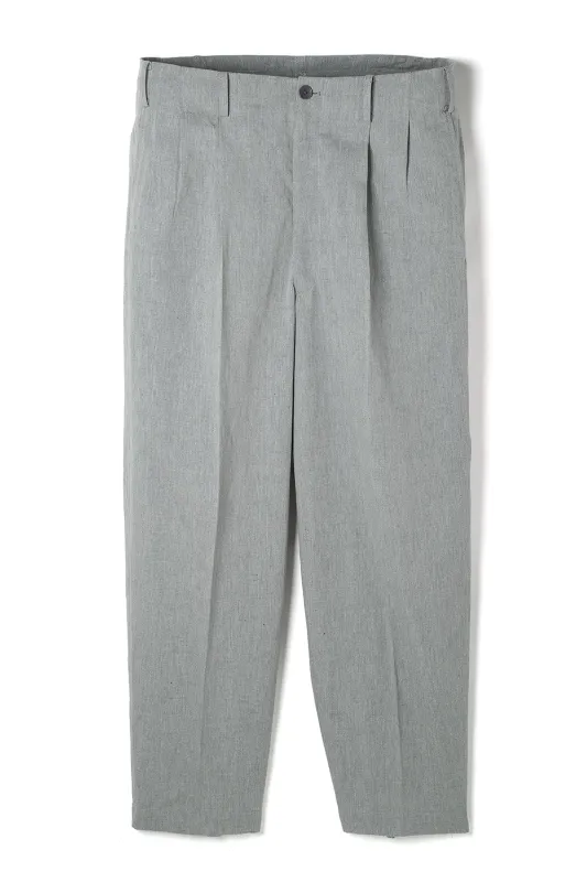 Smock Pants - Cotton Linen Chambray Gray made by Attractions