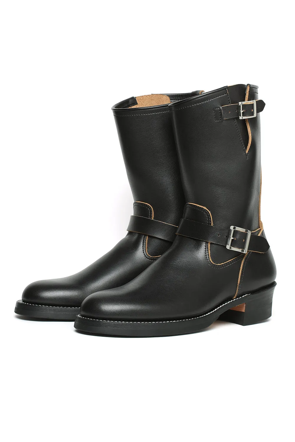 269SP Full Grain Steerhide Engineer Boots Black sold by Attractions