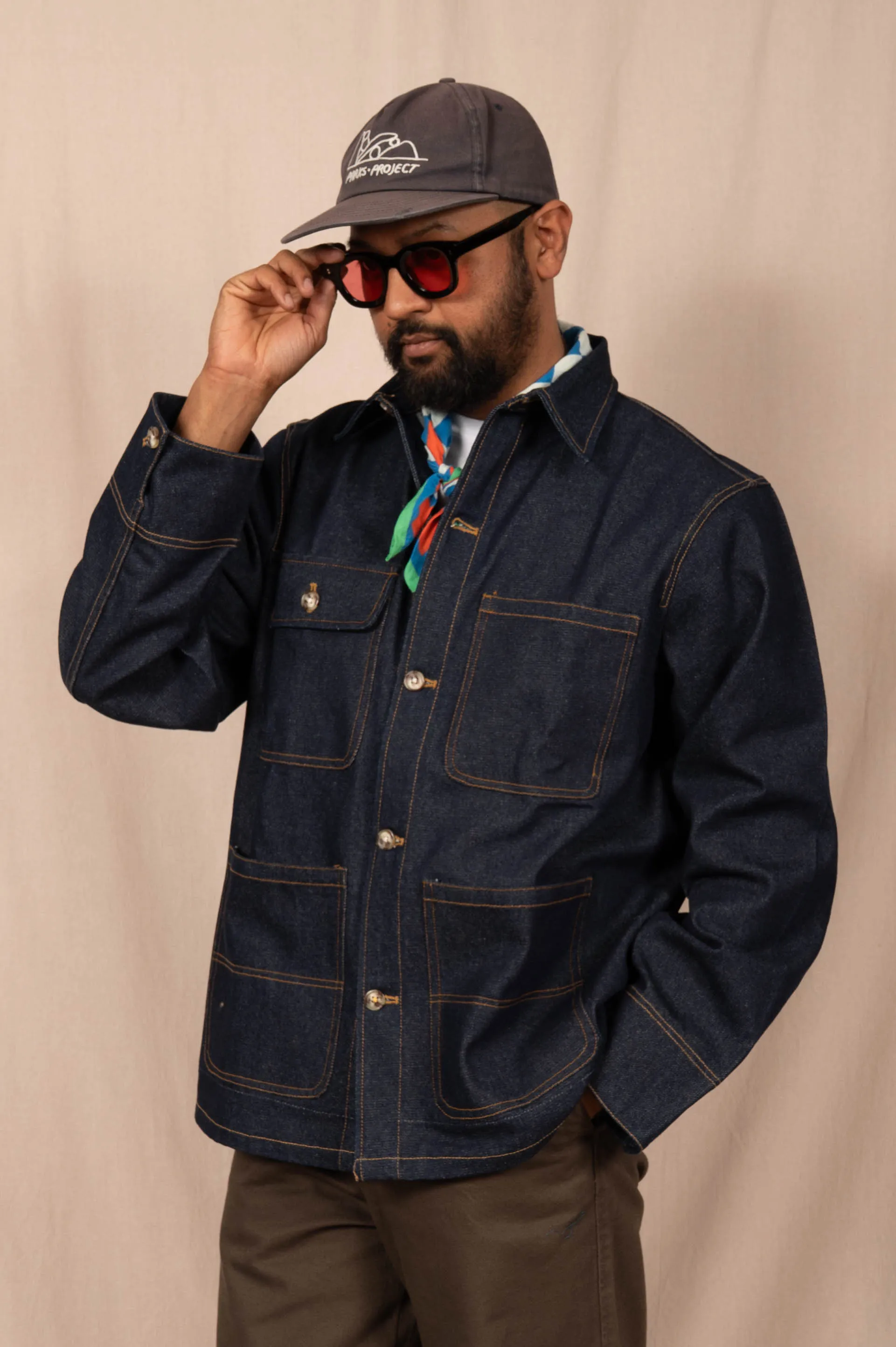 Chore Coat in Indigo Denim sold by Dushyant product image thumbnail 4