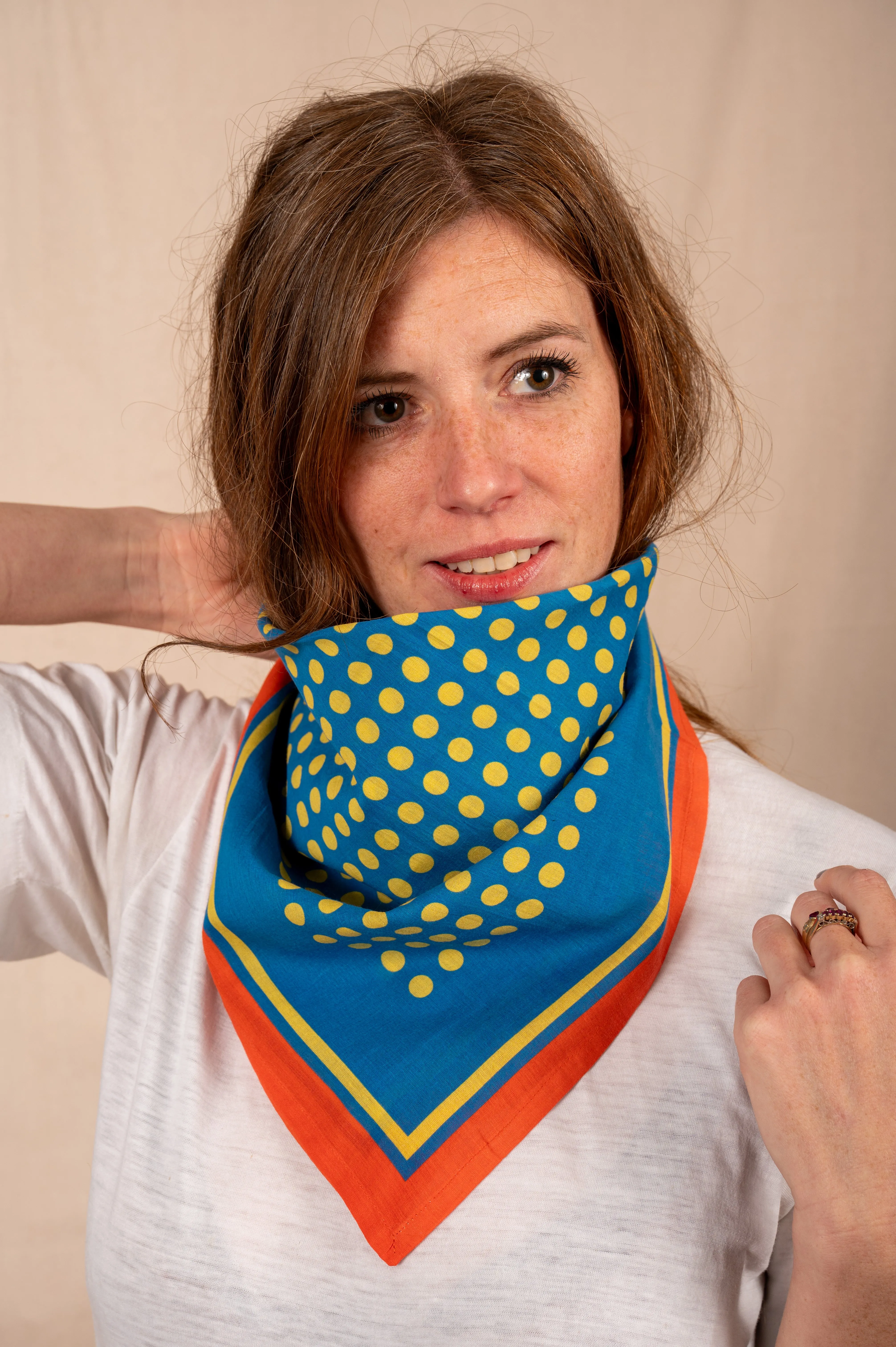 Archie Bandana No. 2 - Marigold Rain sold by Dushyant product image thumbnail 2