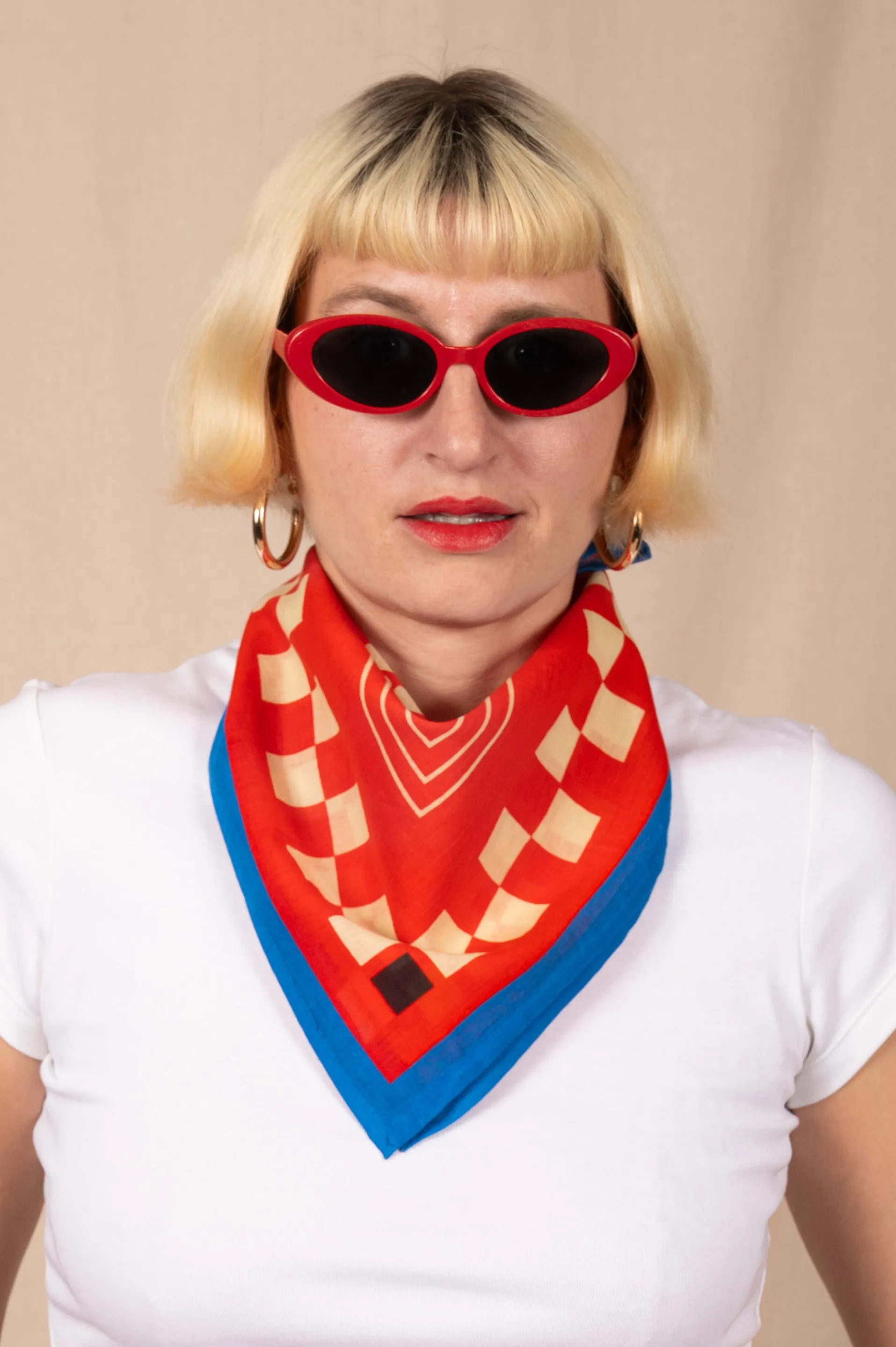 Archie Bandana No. 15 - A Study in Red sold by Dushyant product image thumbnail 5