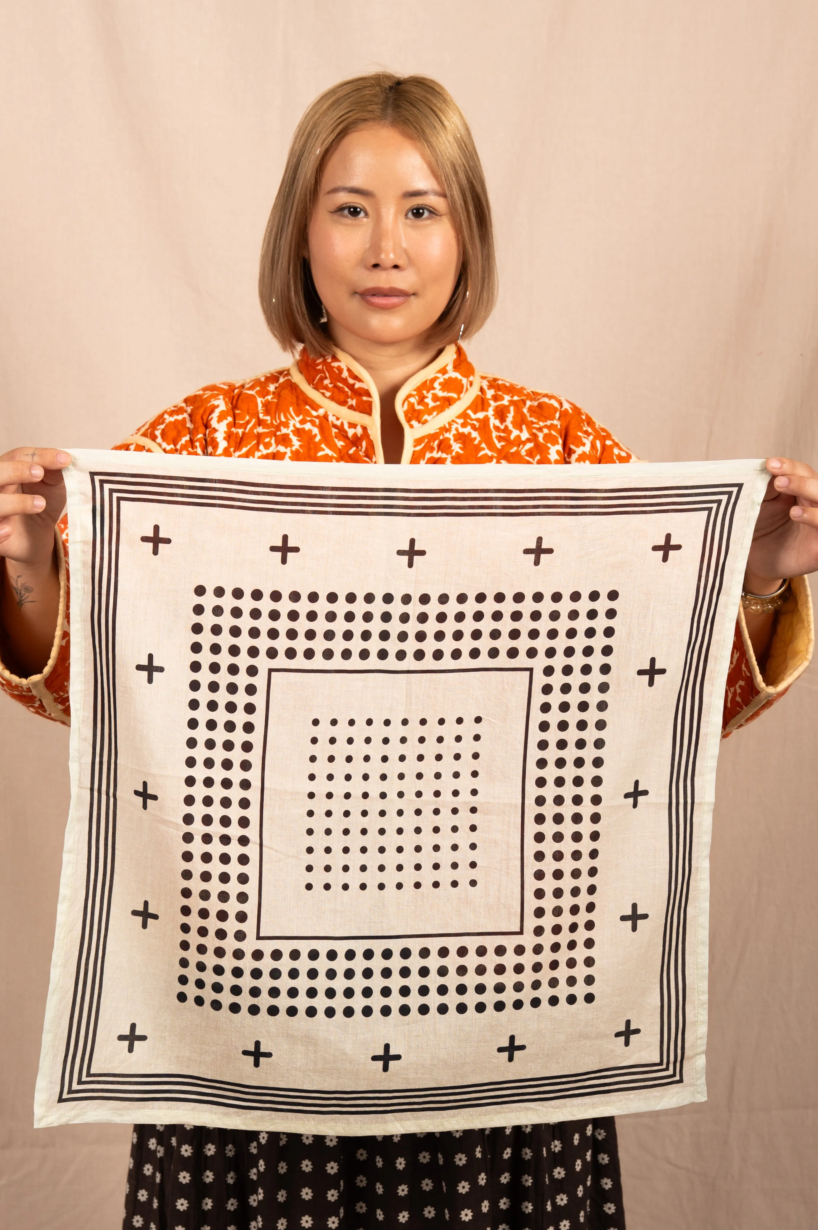 Archie Bandana No. 36 - The Gradient in Parchment sold by Dushyant product image thumbnail 2
