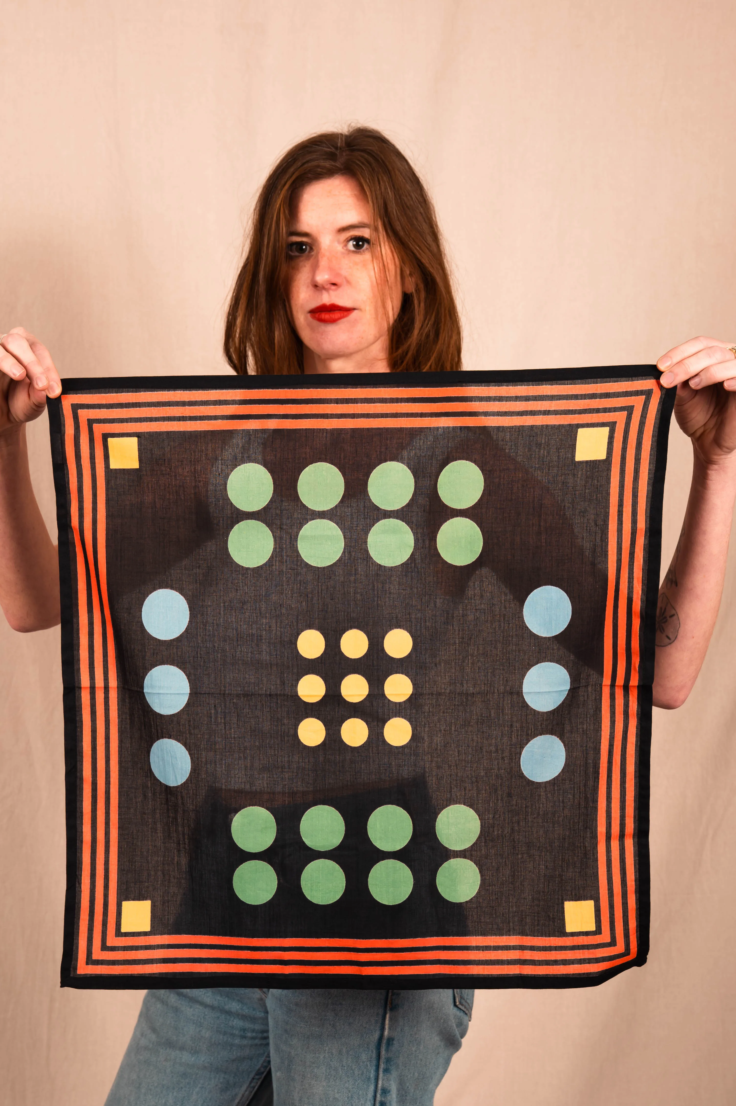 Archie Bandana No. 11 - Midnight Ludo sold by Dushyant product image thumbnail 4