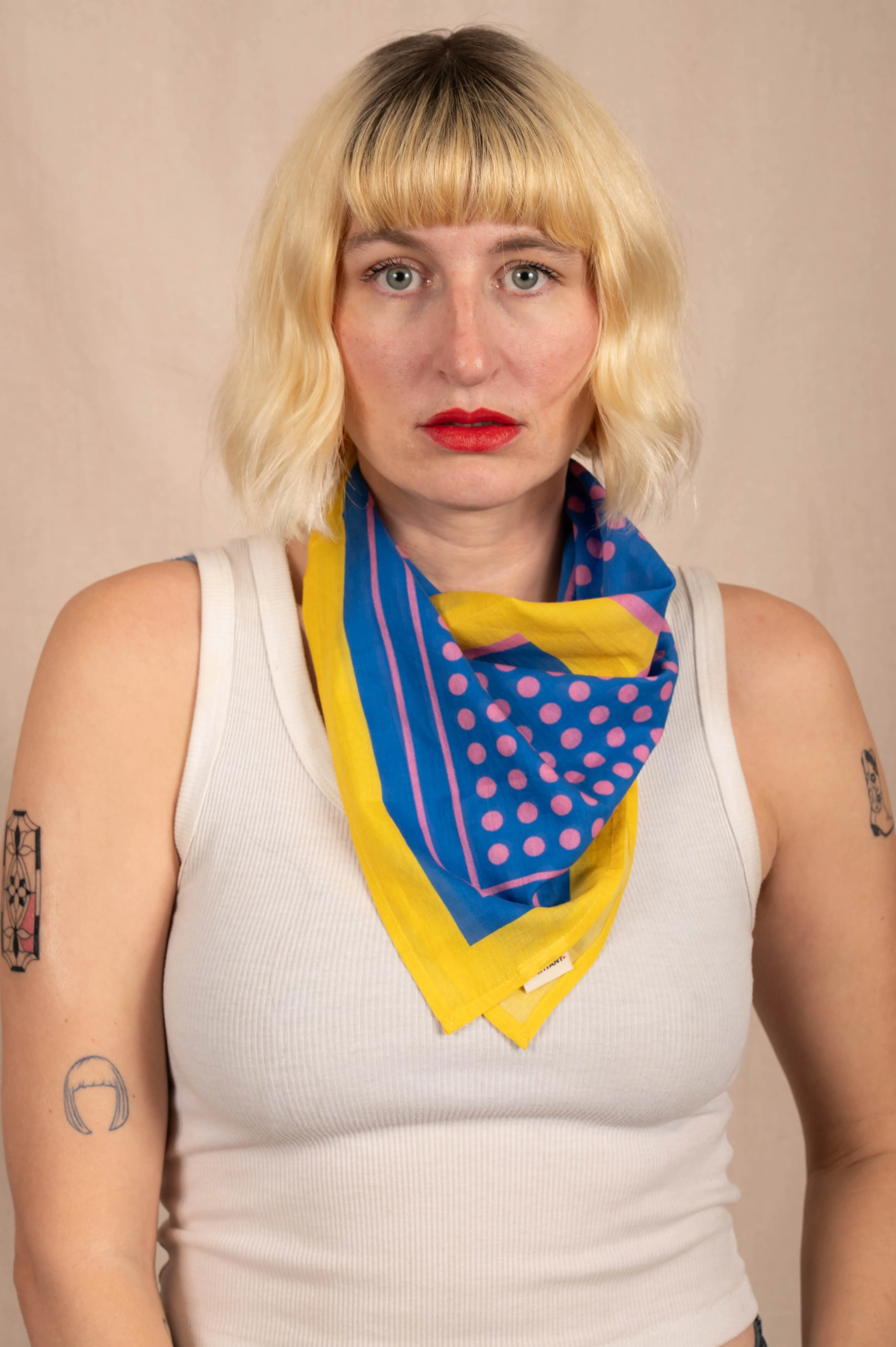 Archie Bandana No. 22 - Warhol Pink sold by Dushyant product image thumbnail 2