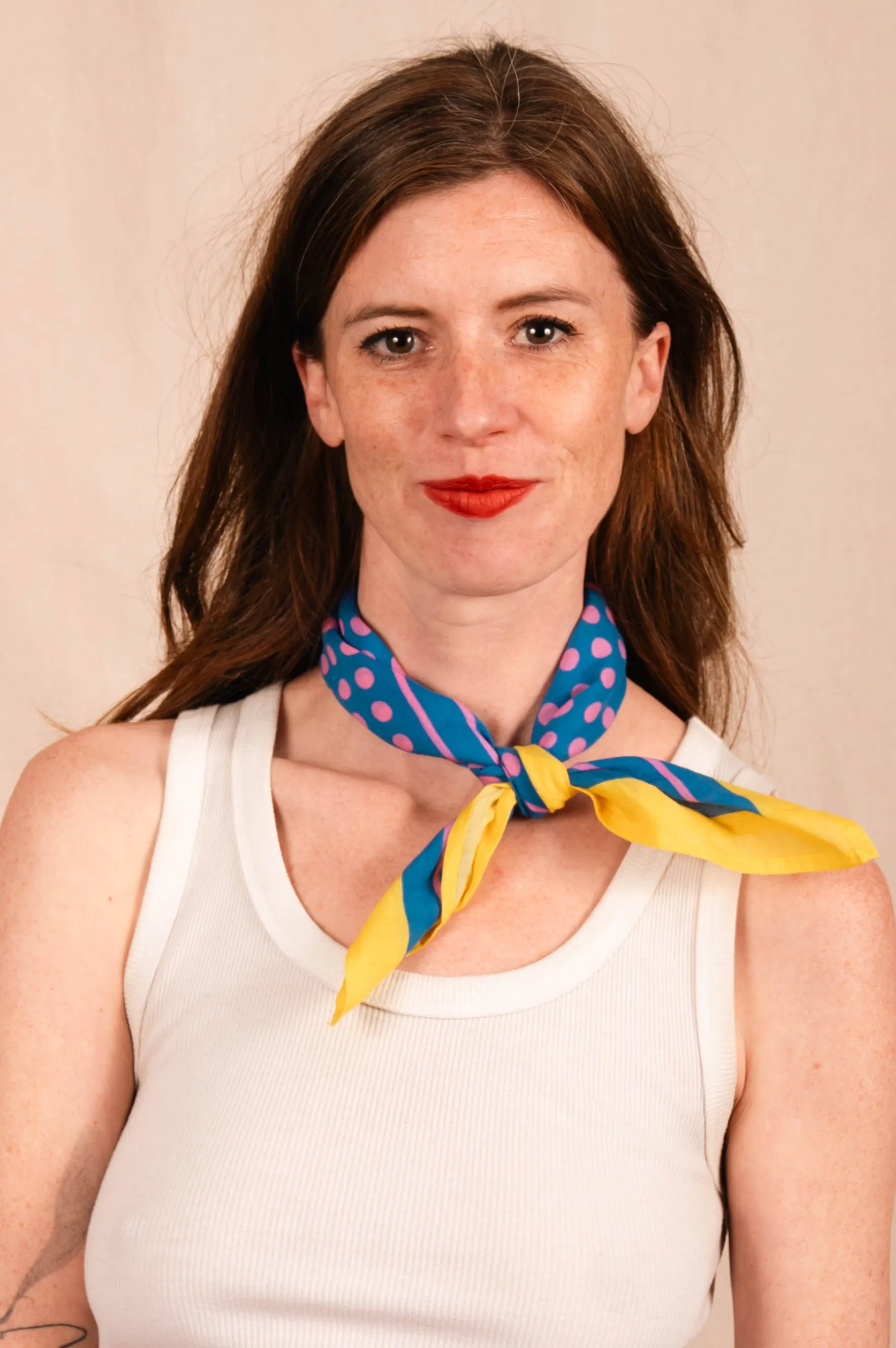 Archie Bandana No. 22 - Warhol Pink sold by Dushyant product image thumbnail 3