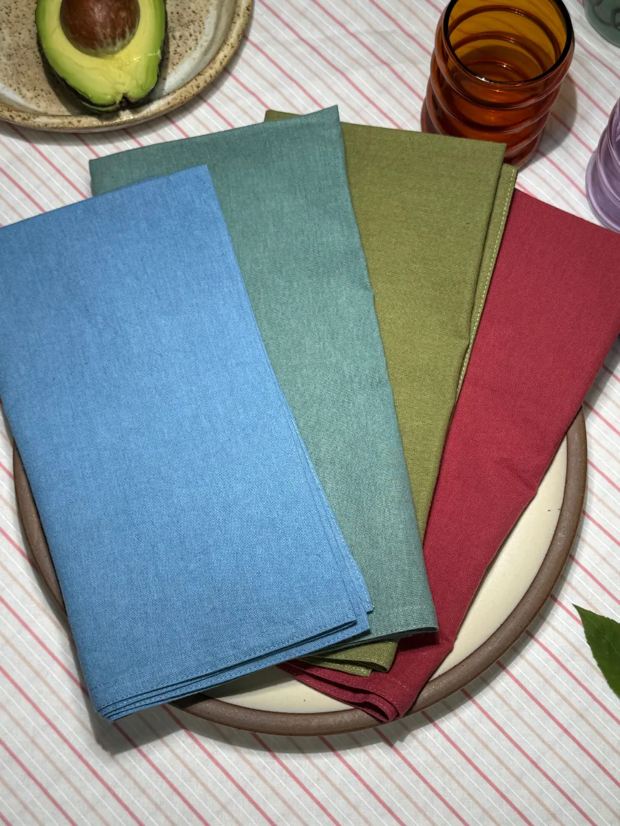 Emma Napkins - Natural Dyed - Assorted Colors - Set of 4 sold by Dushyant product image thumbnail 3