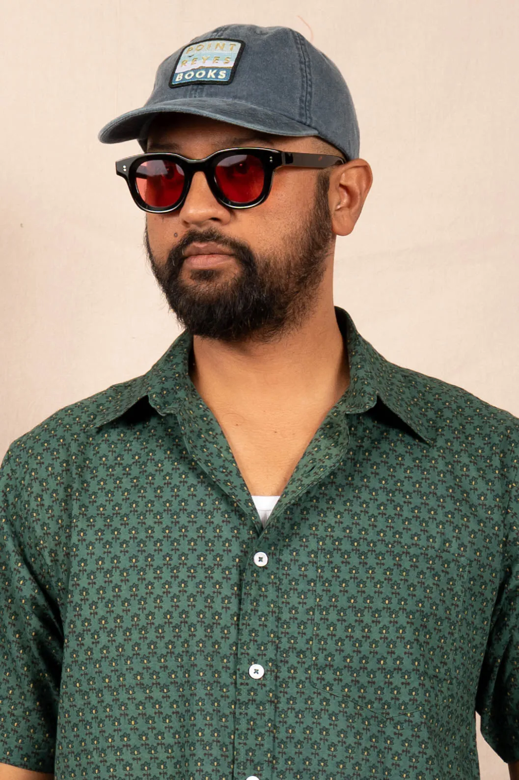 'The Folk' Shirt in Teal Motif Print sold by Dushyant product image thumbnail 2