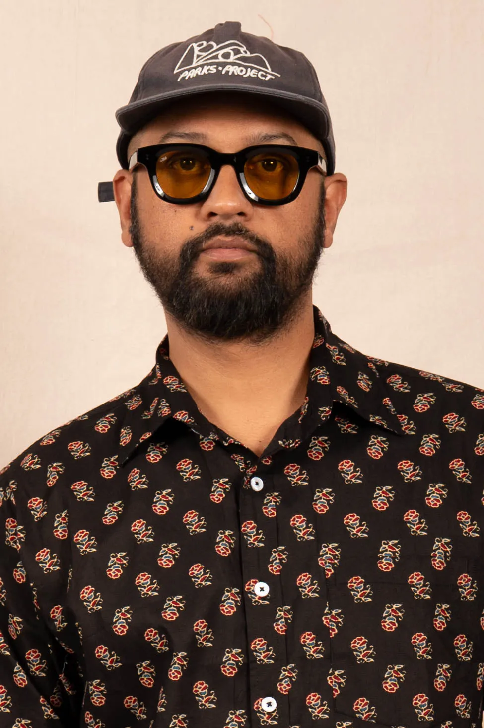 'The Folk' Shirt in Noir Rose Print sold by Dushyant product image thumbnail 2