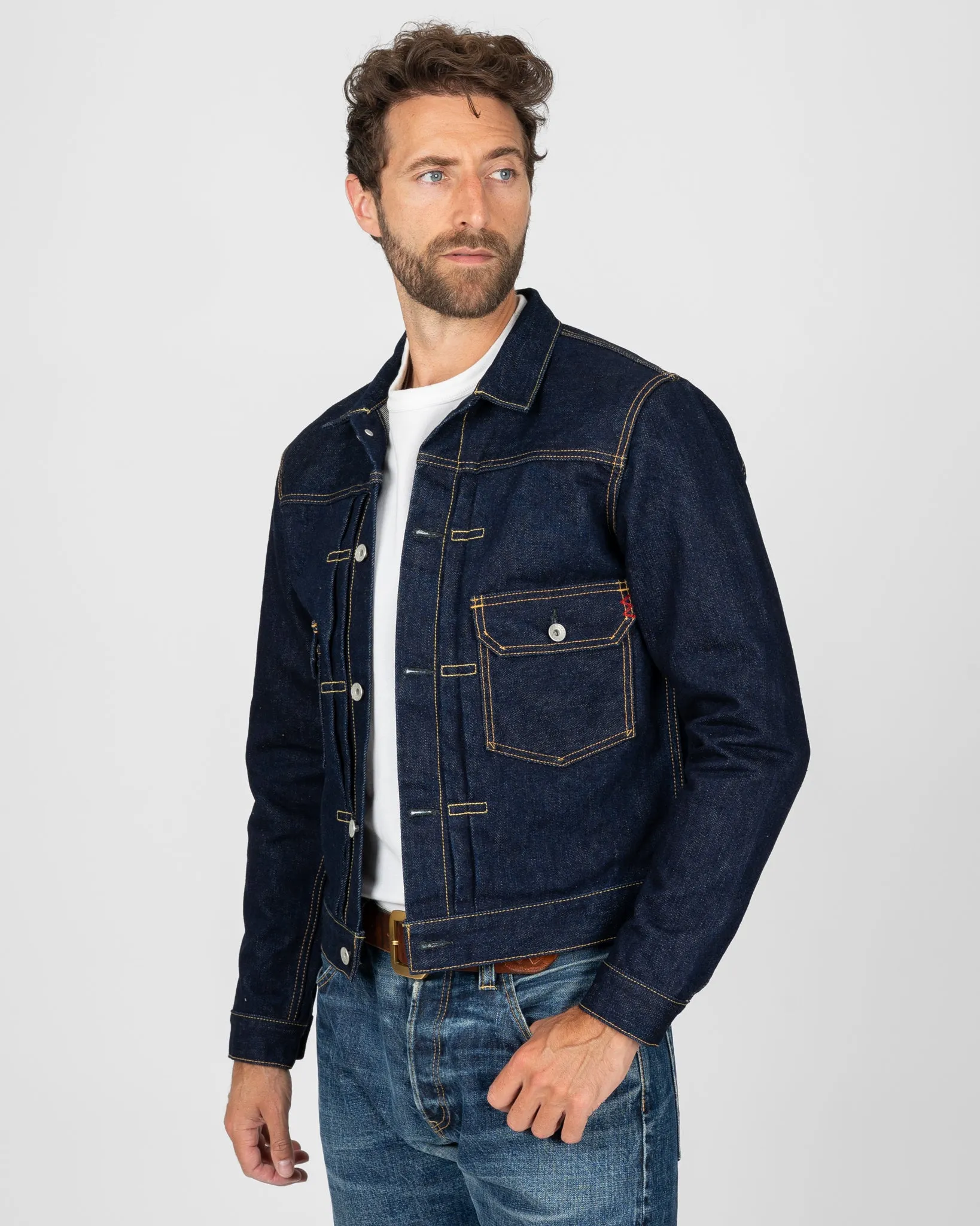 19oz Selvedge Denim Type II Jacket - Indigo sold by Iron Heart product image thumbnail 4