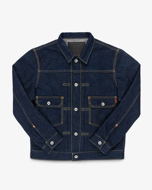 19oz Selvedge Denim Type II Jacket - Indigo made by Iron Heart