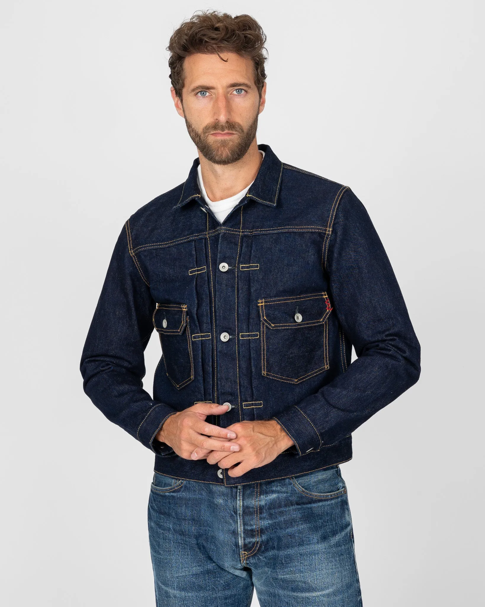 19oz Selvedge Denim Type II Jacket - Indigo sold by Iron Heart product image thumbnail 2